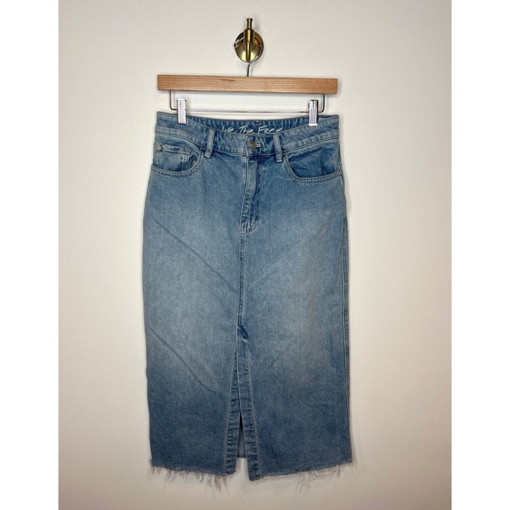 Free People We The Free Long Denim Skirt